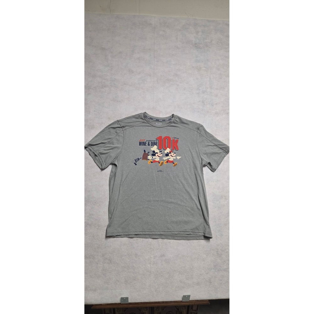 Champion Disney Wine & Dine 10K Performance Shirt 2XL Gray Mickey Minnie 2017